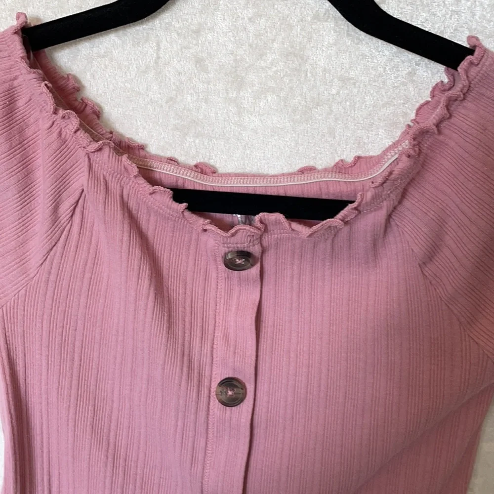 Justice button down top